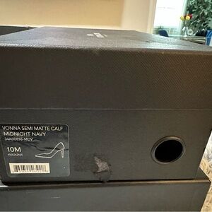 Size 10, Coach Heels in Midnight Navy, Great Condition